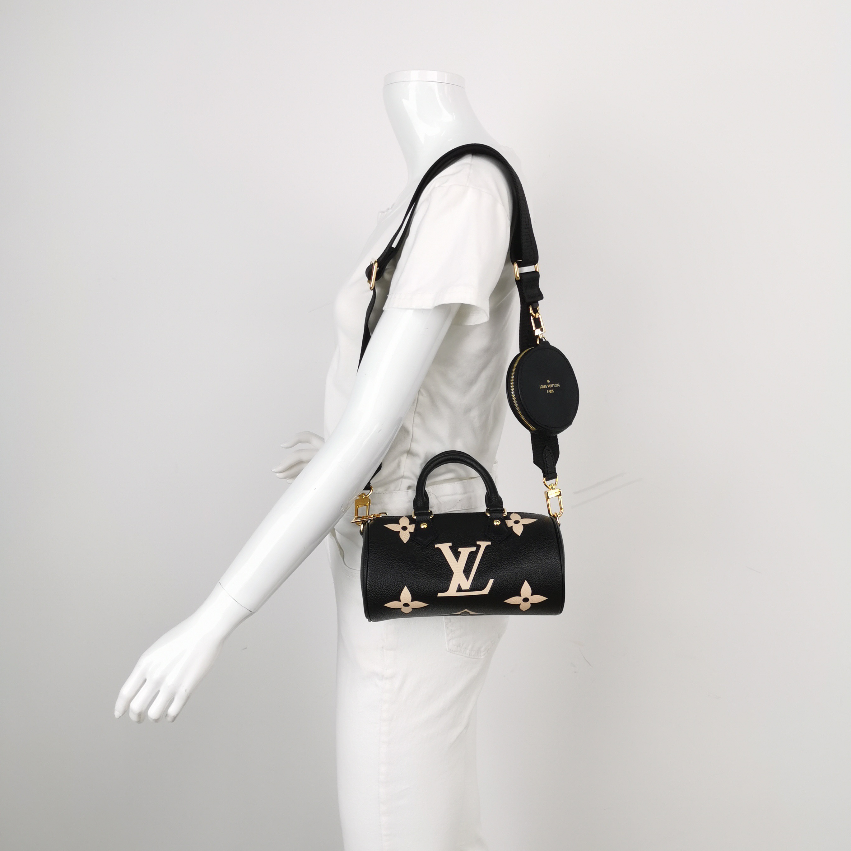 Louis Vuitton(LV) Papillon Handbag Bicolor Monogram Empreinte Giant BB — alternate view