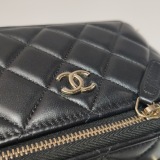 Chanel Classic Top Handle Vanity Case with Chain Quilted Lambskin Small — thumbnail 9
