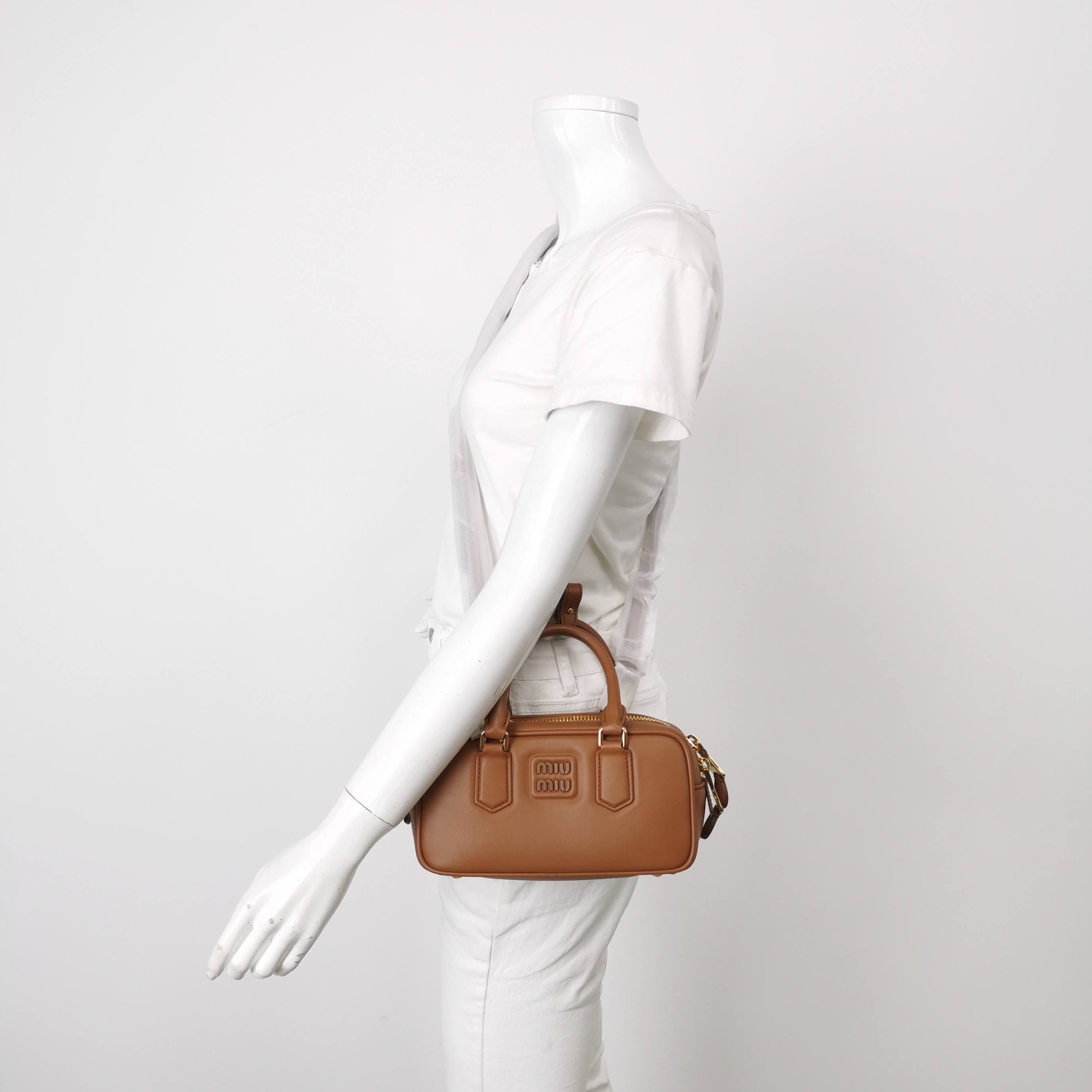 Miu Miu Arcadie Top Handle Bag Leather Mini — alternate view