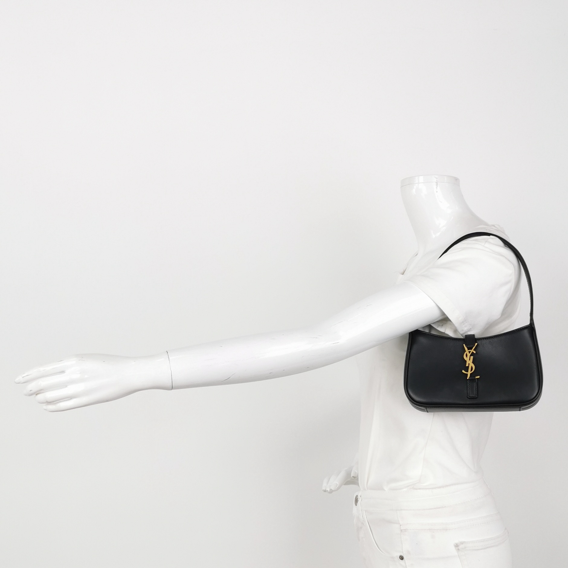 Saint Laurent Le 5 a 7 Hobo Leather Mini — alternate view