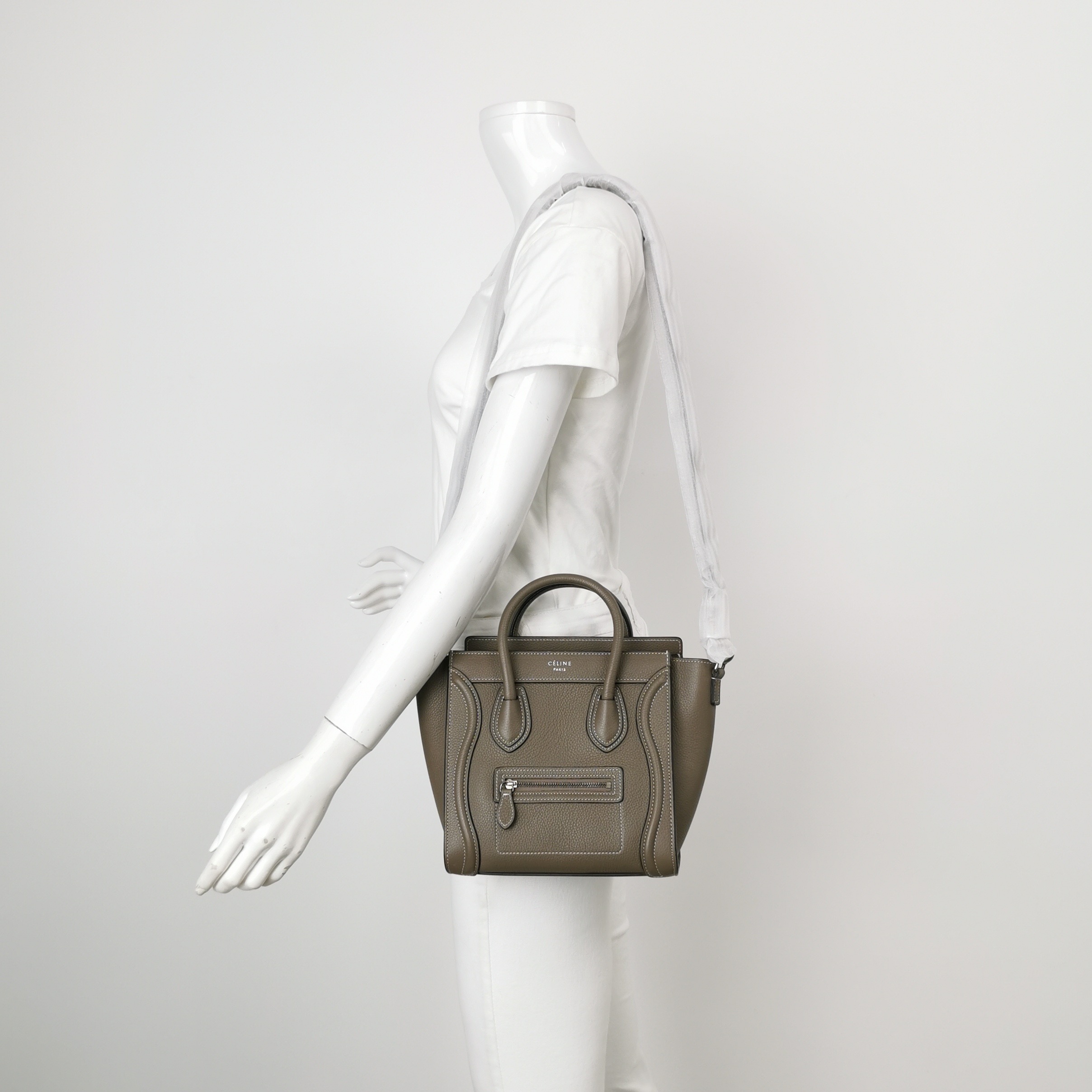 Celine Luggage Bag Grainy Leather Nano — alternate view
