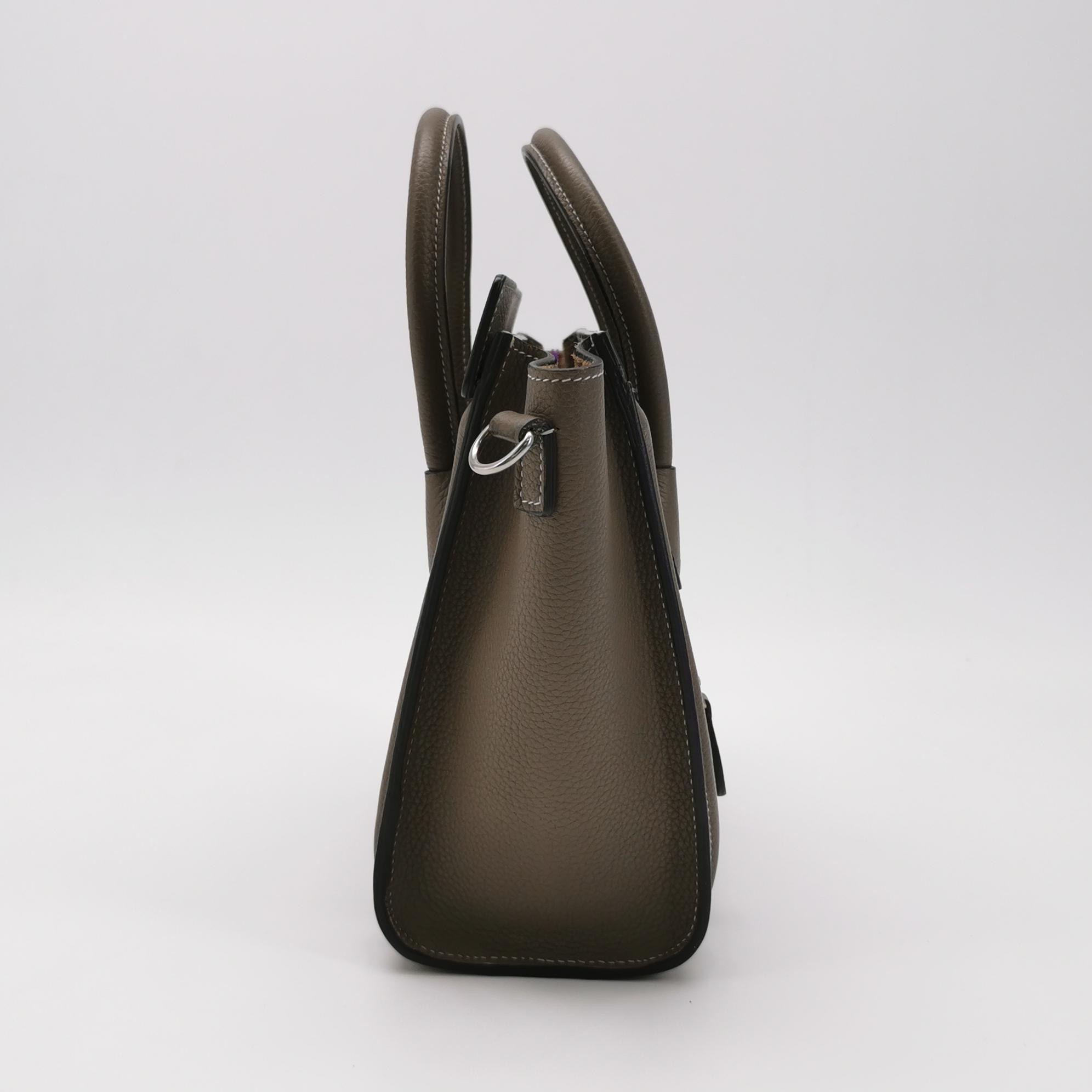 Celine Luggage Bag Grainy Leather Nano — photo 4 of 14