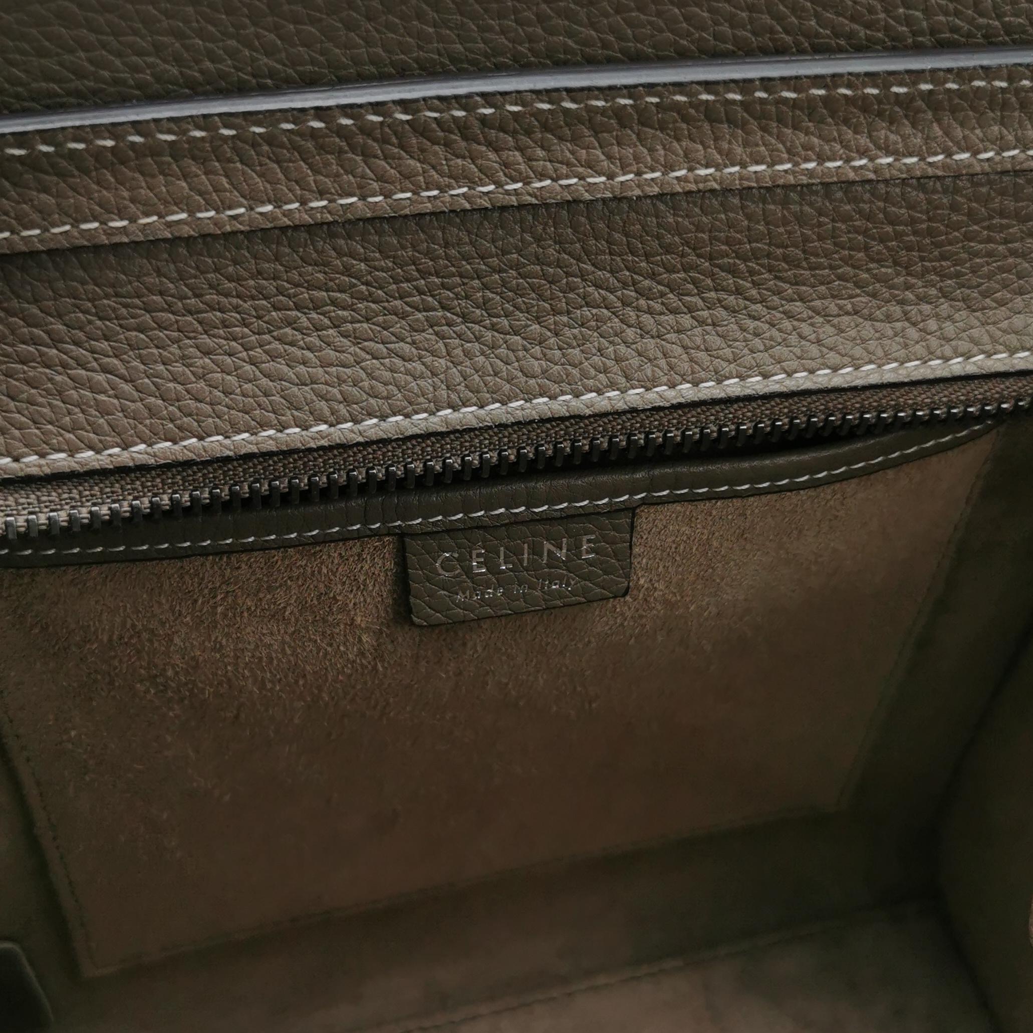 Celine Luggage Bag Grainy Leather Nano — photo 9 of 14