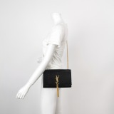 Saint Laurent Kate Tassel Crossbody Bag Crocodile Embossed Leather Medium — thumbnail 2
