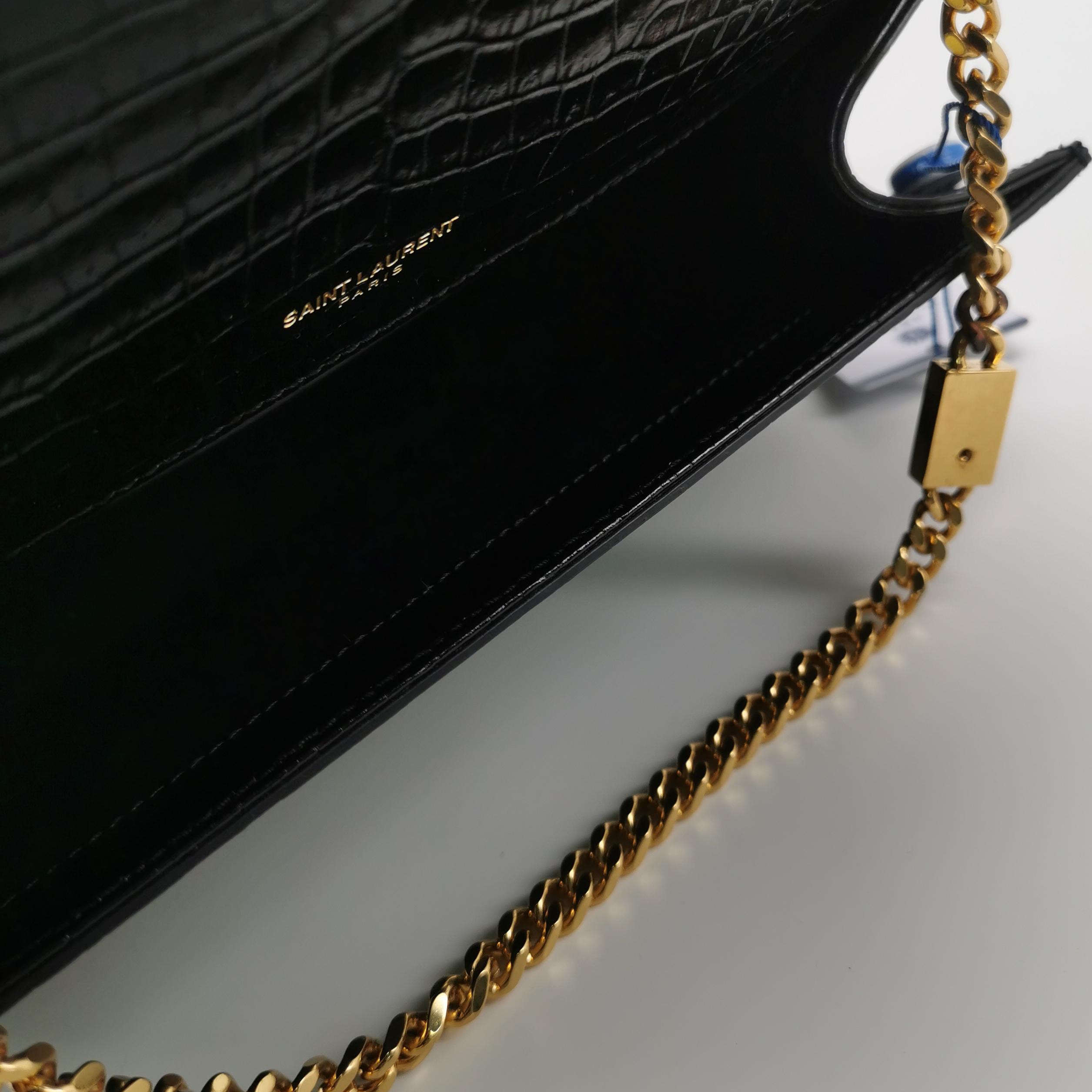 Saint Laurent Kate Tassel Crossbody Bag Crocodile Embossed Leather Medium — photo 7 of 18