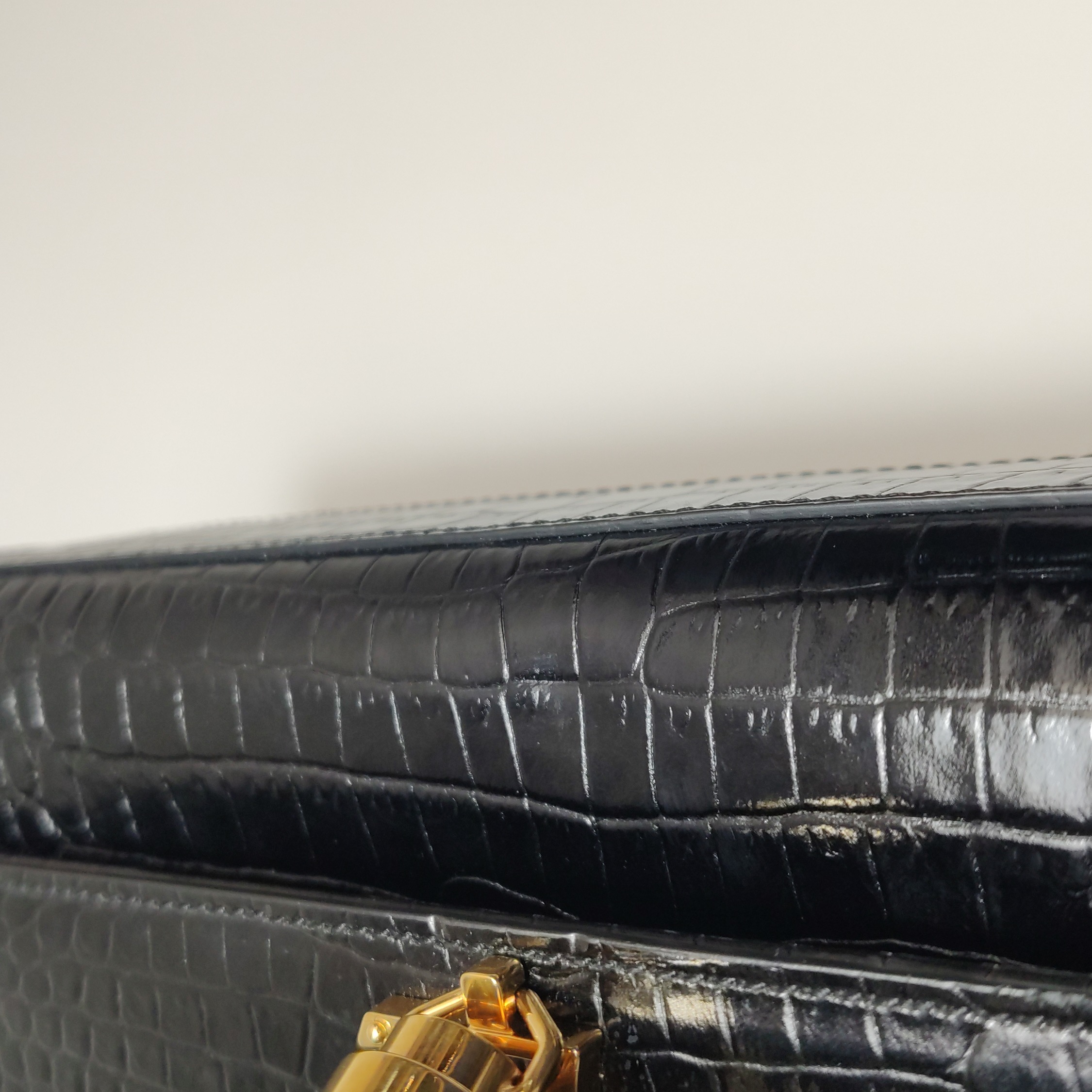 Saint Laurent Kate Tassel Crossbody Bag Crocodile Embossed Leather Medium — photo 12 of 18