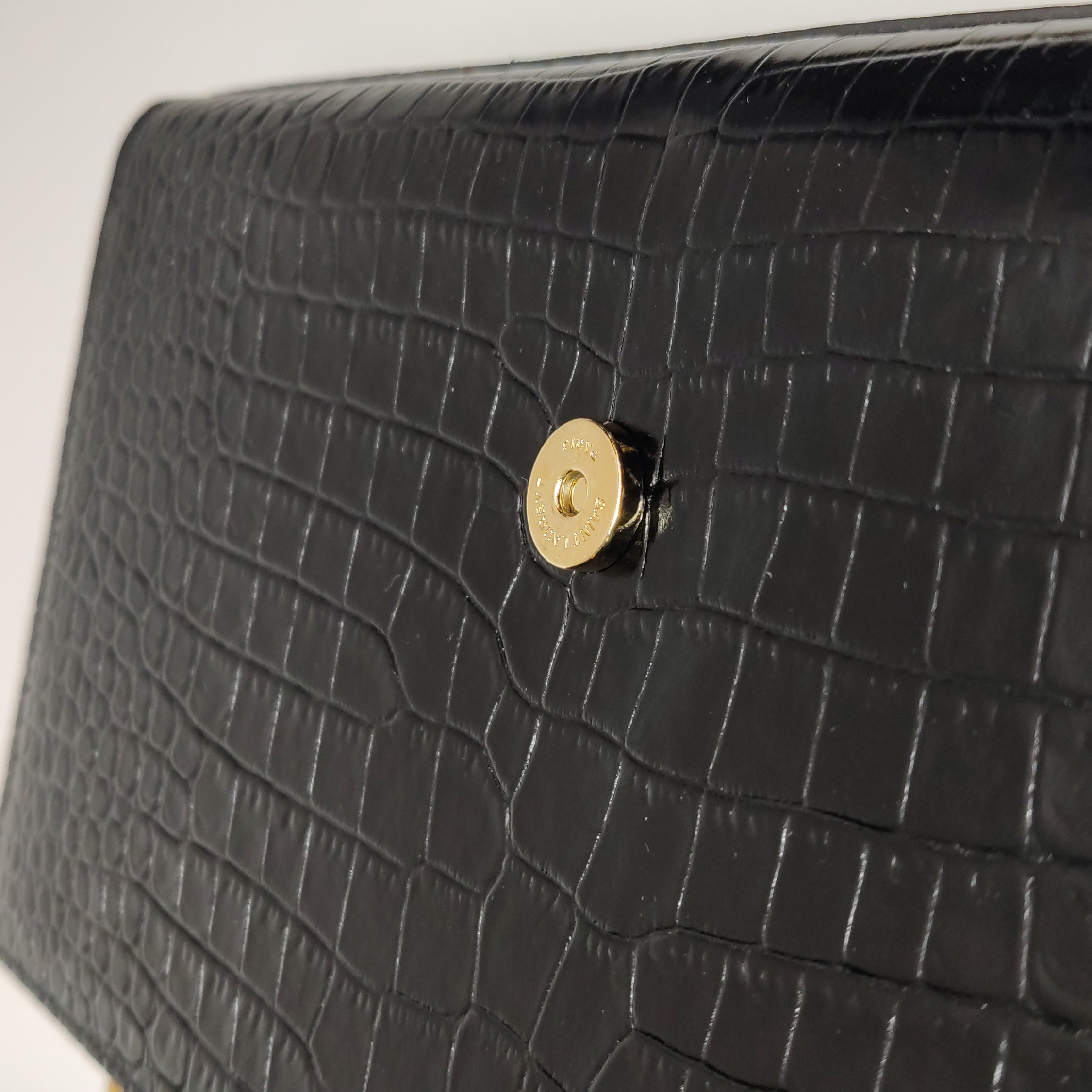 Saint Laurent Kate Tassel Crossbody Bag Crocodile Embossed Leather Medium — photo 8 of 18