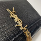 Saint Laurent Kate Tassel Crossbody Bag Crocodile Embossed Leather Medium — thumbnail 9