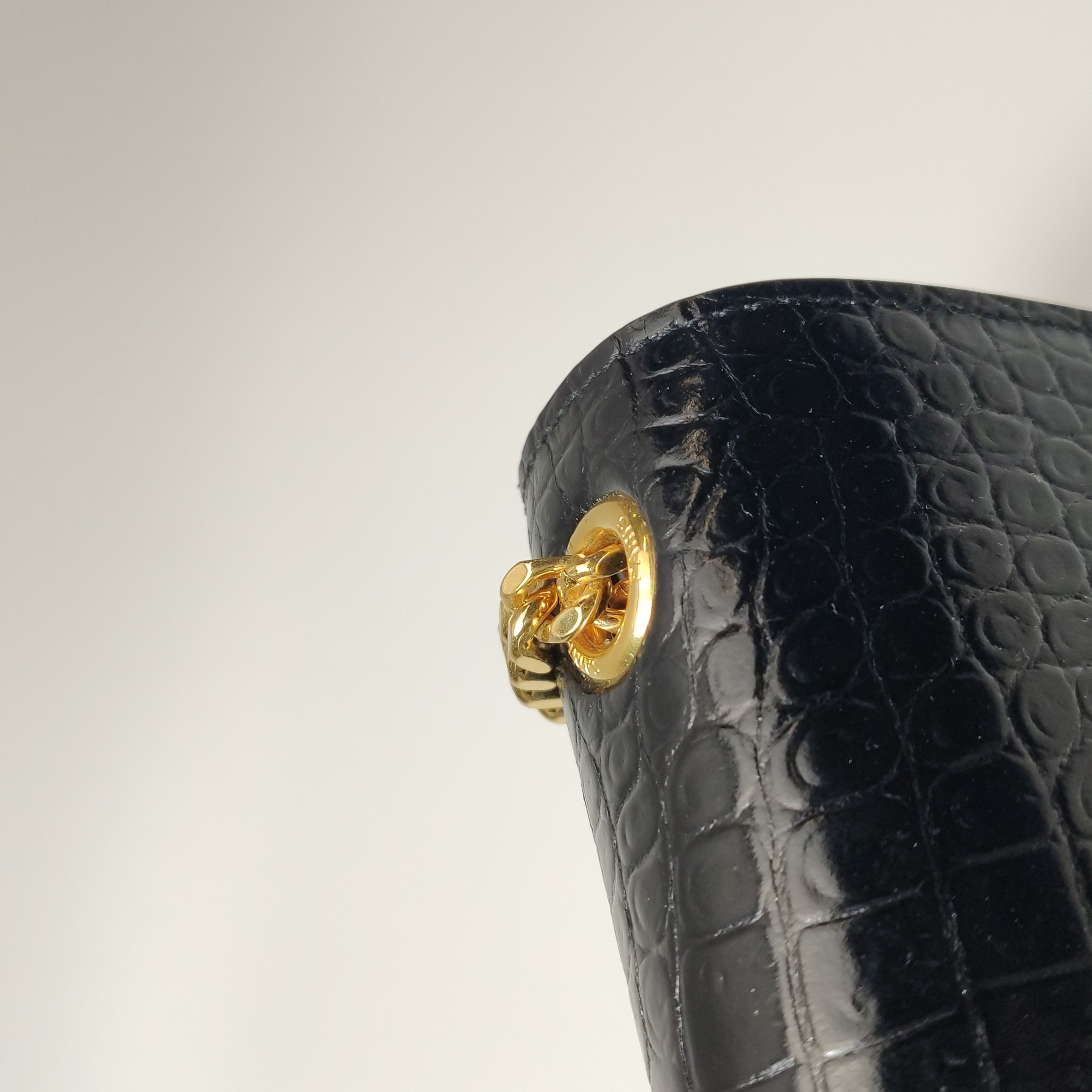 Saint Laurent Kate Tassel Crossbody Bag Crocodile Embossed Leather Medium — photo 15 of 18