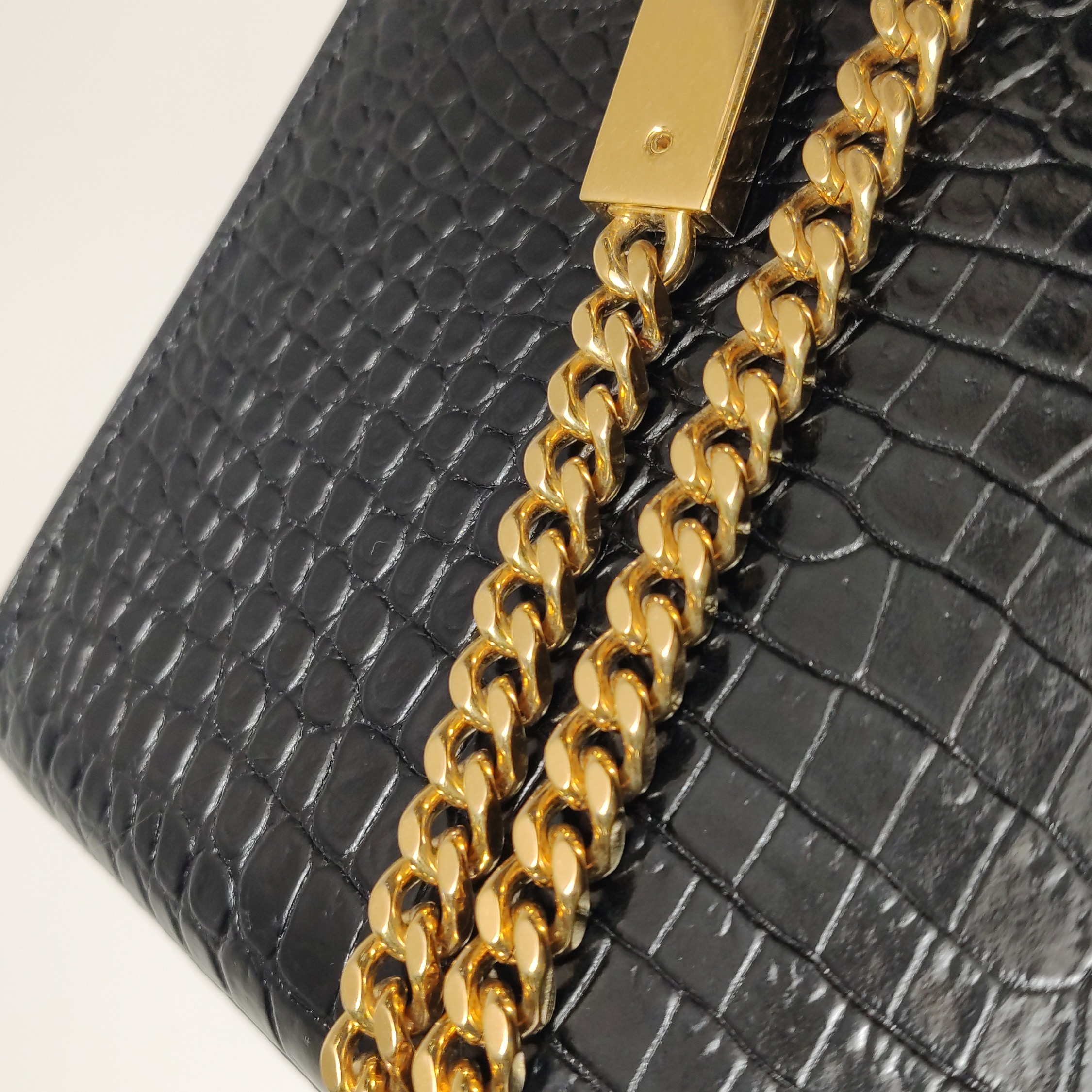 Saint Laurent Kate Tassel Crossbody Bag Crocodile Embossed Leather Medium — photo 10 of 18