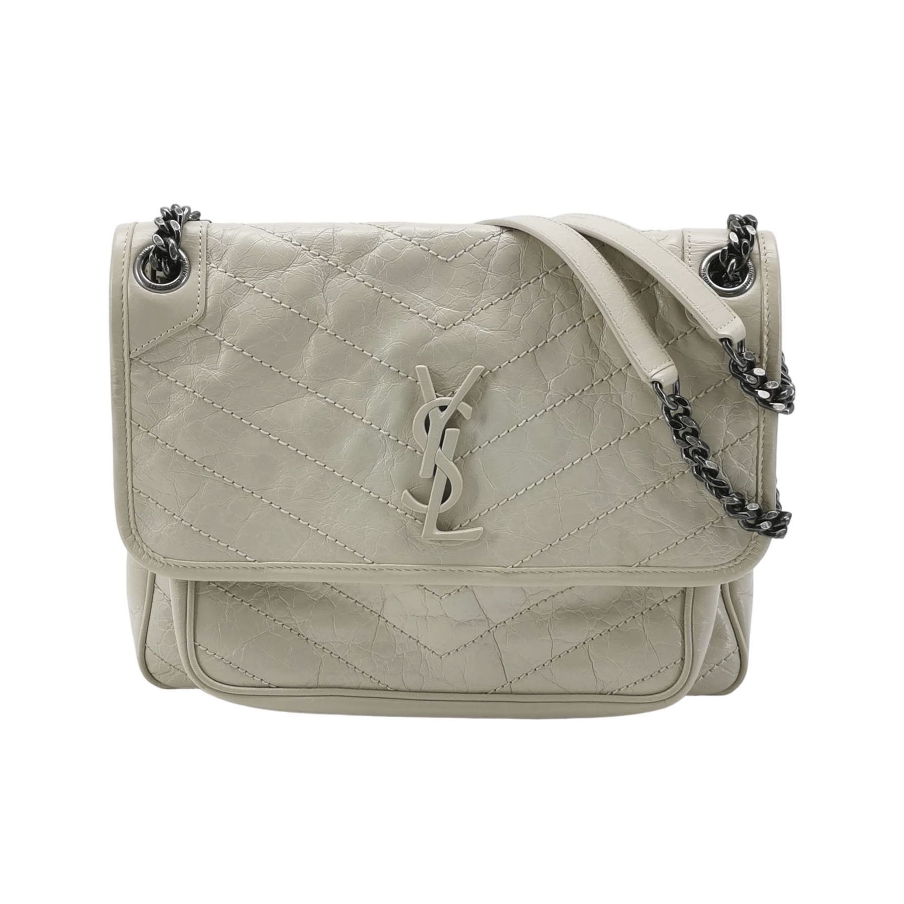 Saint Laurent Niki Chain Flap Bag Matelasse Chevron Leather Medium — photo 1 of 20