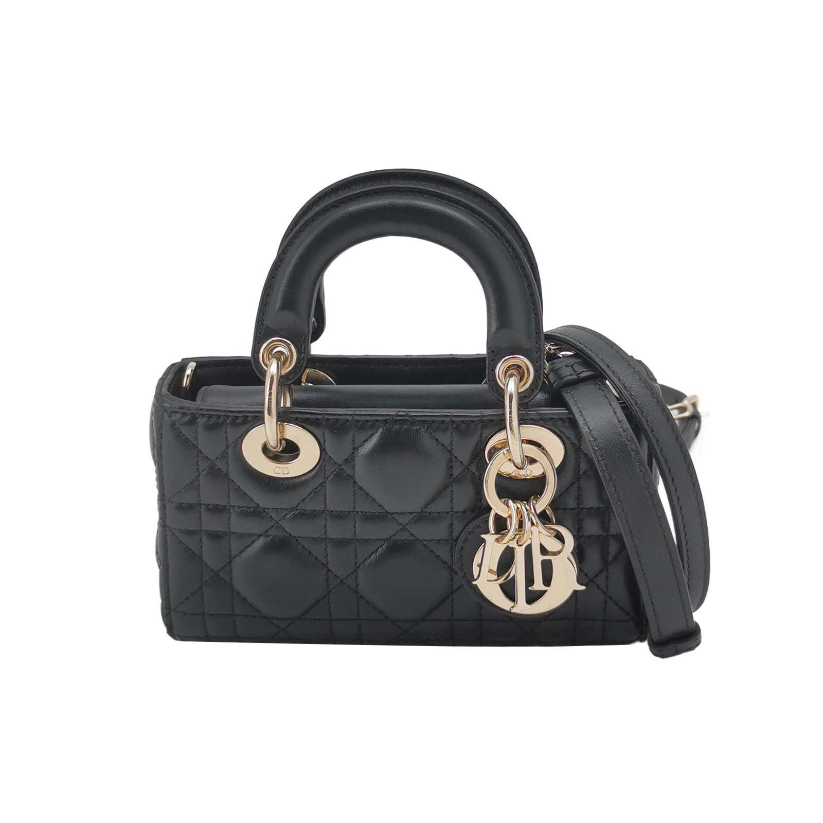 Christian Dior Lady D-Joy Bag Cannage Quilt Lambskin Micro — photo 1 of 19