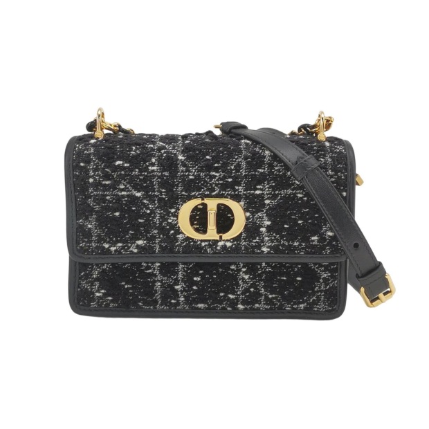 Dior Miss Caro Flap Bag Cannage Quilt Tweed Mini — pre-owned, Vierlot