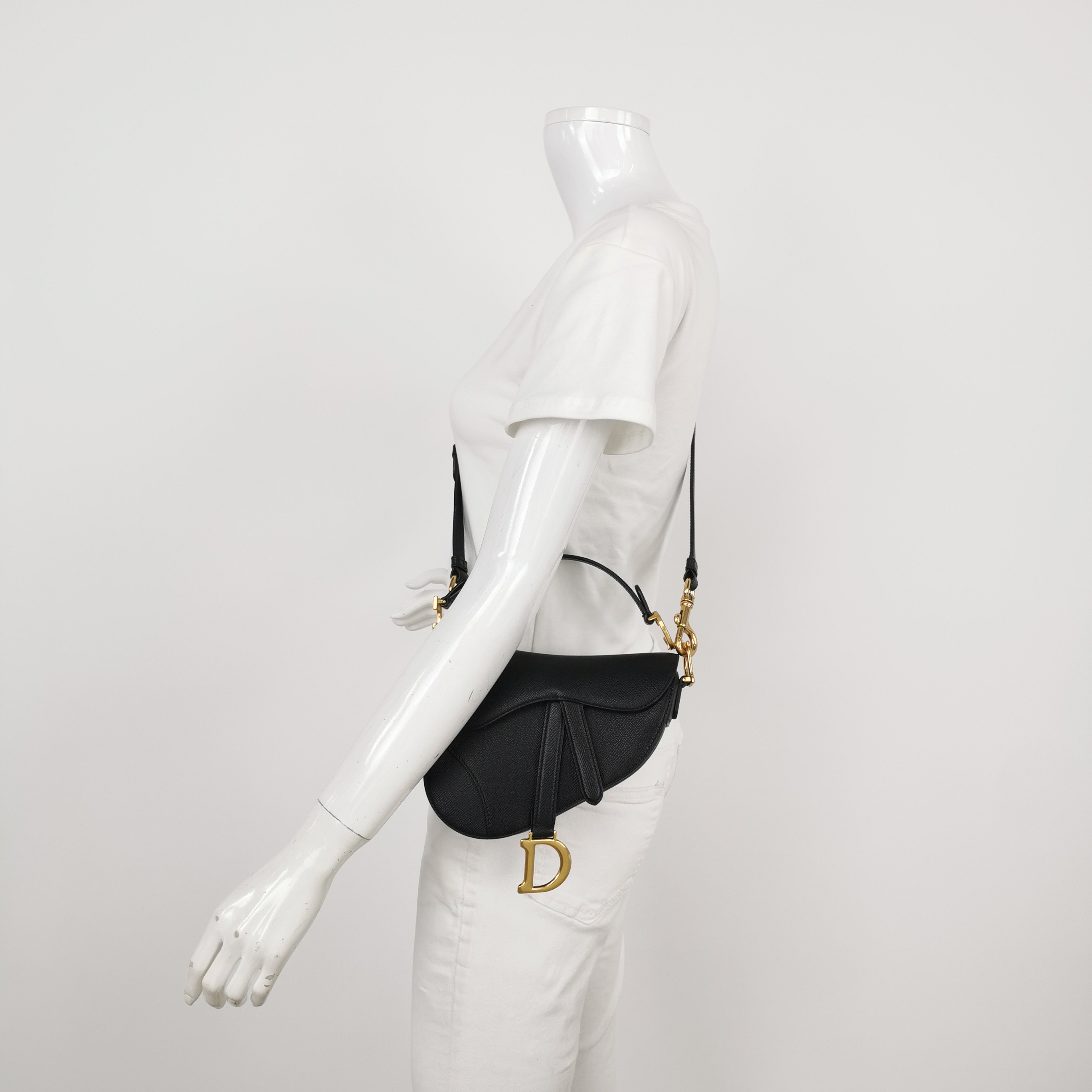 Christian Dior Saddle Handbag Leather Mini — alternate view