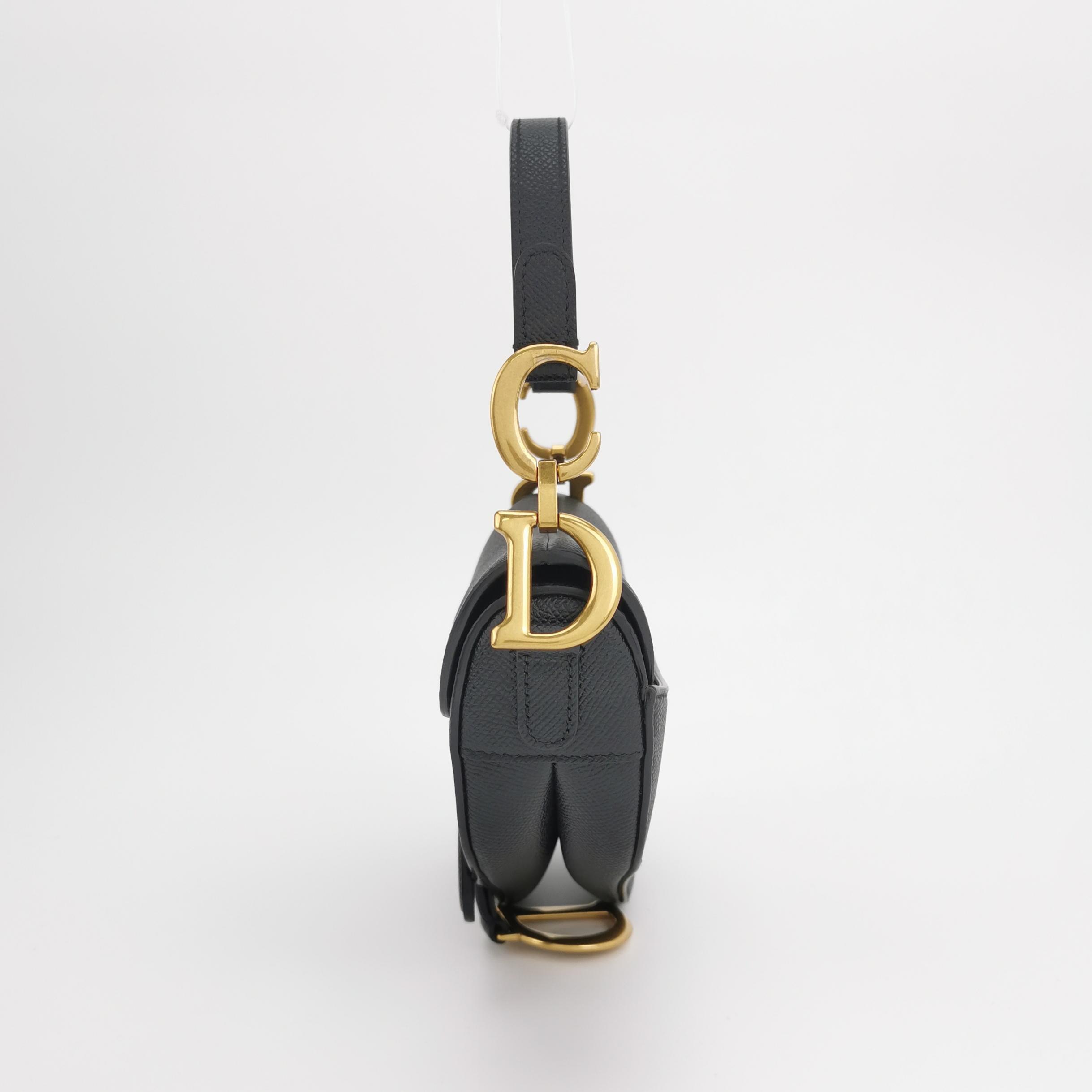 Christian Dior Saddle Handbag Leather Mini — photo 3 of 11
