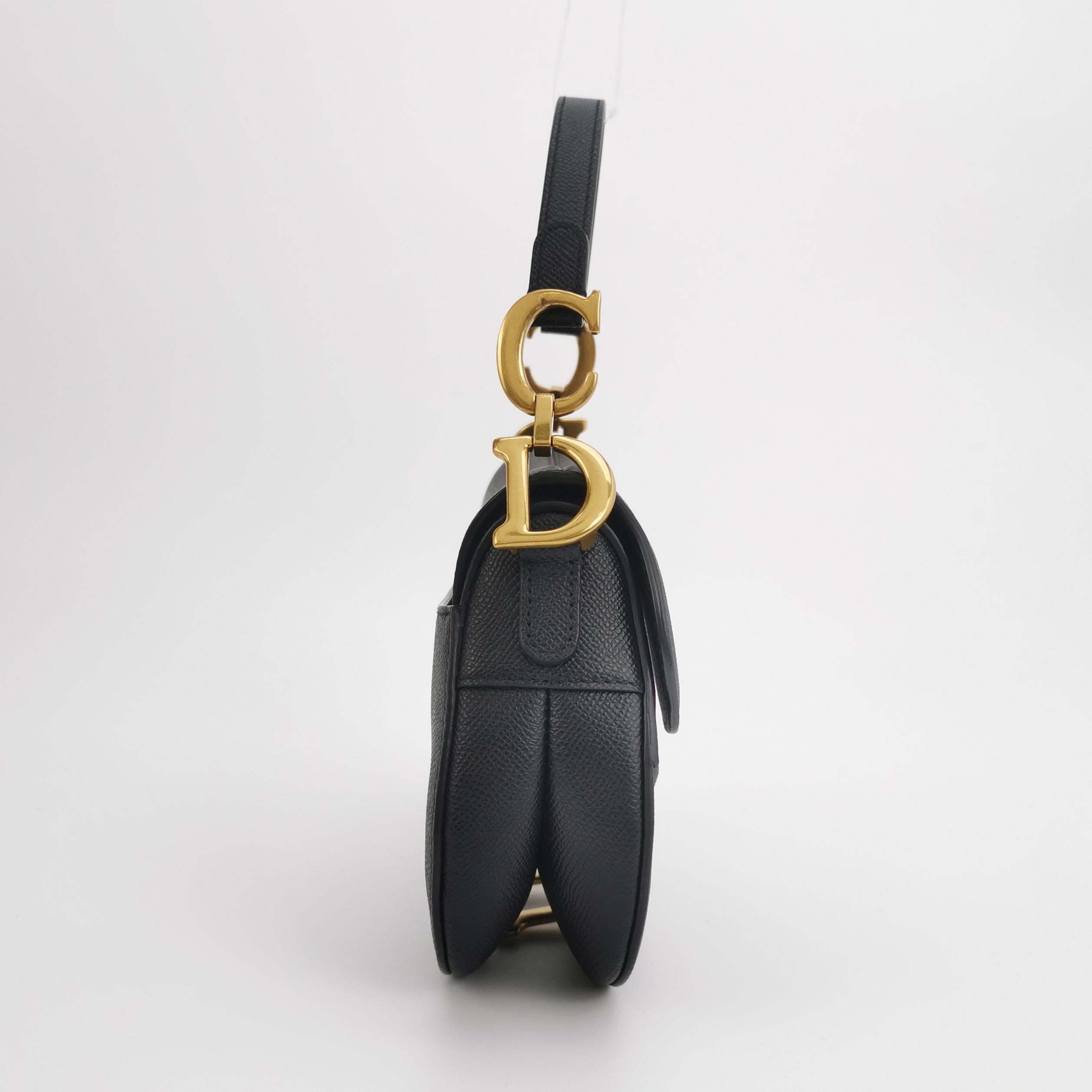 Christian Dior Saddle Handbag Leather Mini — photo 4 of 11