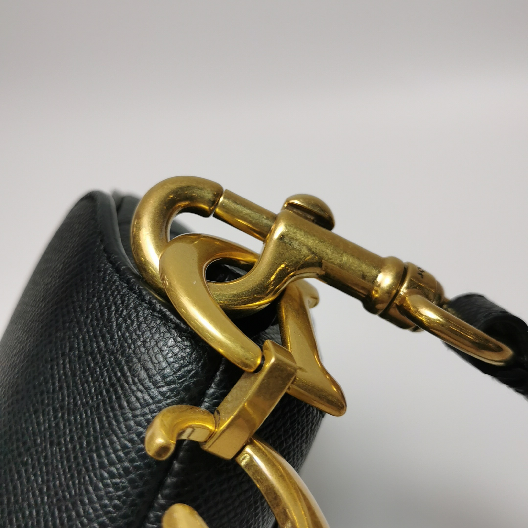 Christian Dior Saddle Handbag Leather Mini — photo 10 of 11