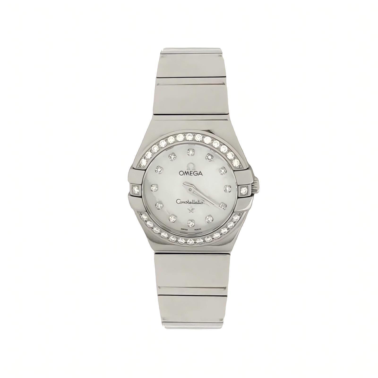 Omega Constellation Quartz Watch Stainless Steel with Diamond Bezel and Markers and Mother of Pearl 24 — photo 1 of 13