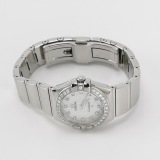 Omega Constellation Quartz Watch Stainless Steel with Diamond Bezel and Markers and Mother of Pearl 24 — thumbnail 2