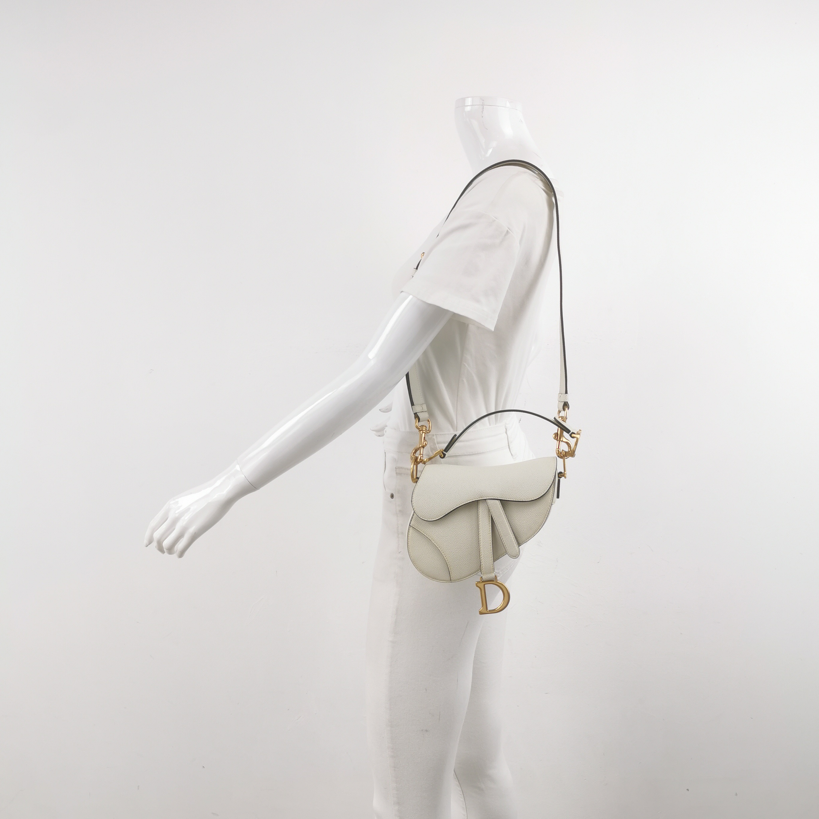 Christian Dior Saddle Handbag Leather Mini — alternate view