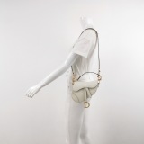 Christian Dior Saddle Handbag Leather Mini — thumbnail 2