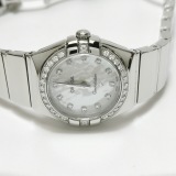 Omega Constellation Quartz Watch Stainless Steel with Diamond Bezel and Markers and Mother of Pearl 24 — thumbnail 3