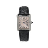 Cartier Must de Cartier Tank Quartz Watch Stainless Steel and Satin with Diamond Bezel 24 — thumbnail 1