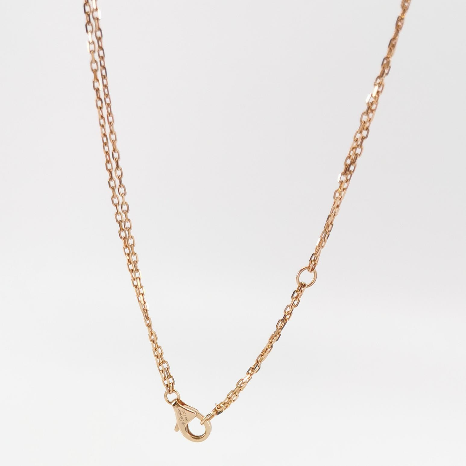 Cartier 2 Diamonds Love Pendant Necklace 18K Rose Gold and Diamonds — photo 4 of 7