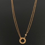 Cartier 2 Diamonds Love Pendant Necklace 18K Rose Gold and Diamonds — thumbnail 5