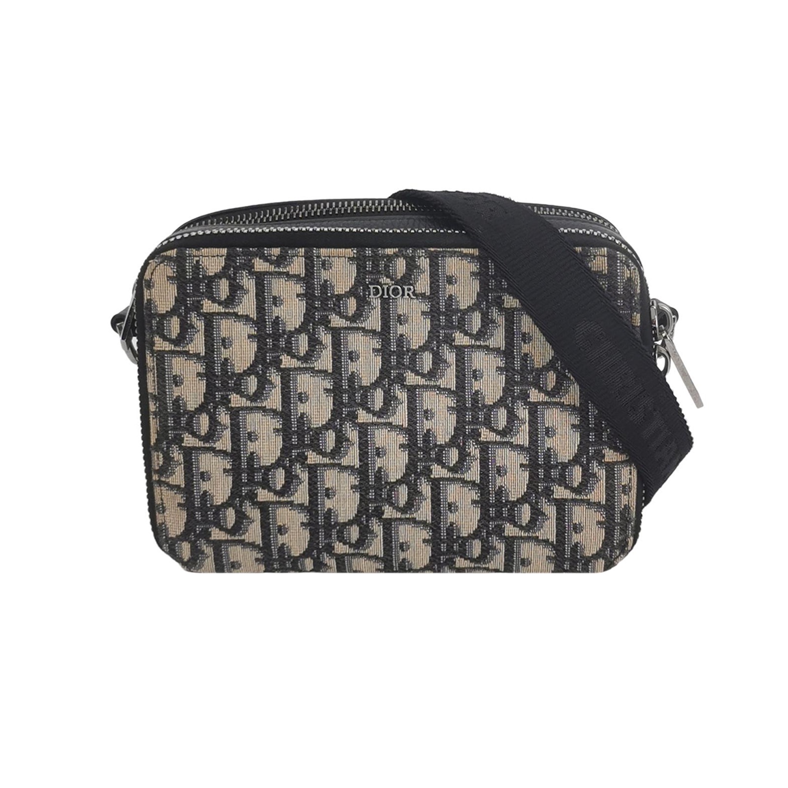 Christian Dior Double Zip Crossbody Pouch Oblique Canvas — photo 1 of 14