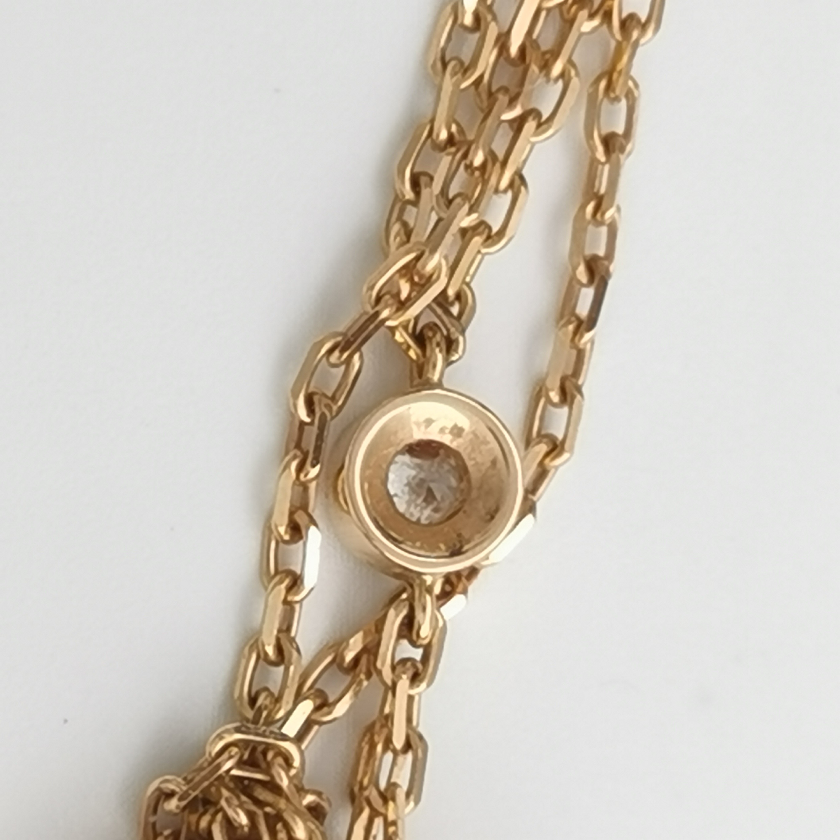 Cartier 2 Diamonds Love Pendant Necklace 18K Rose Gold and Diamonds — photo 7 of 7
