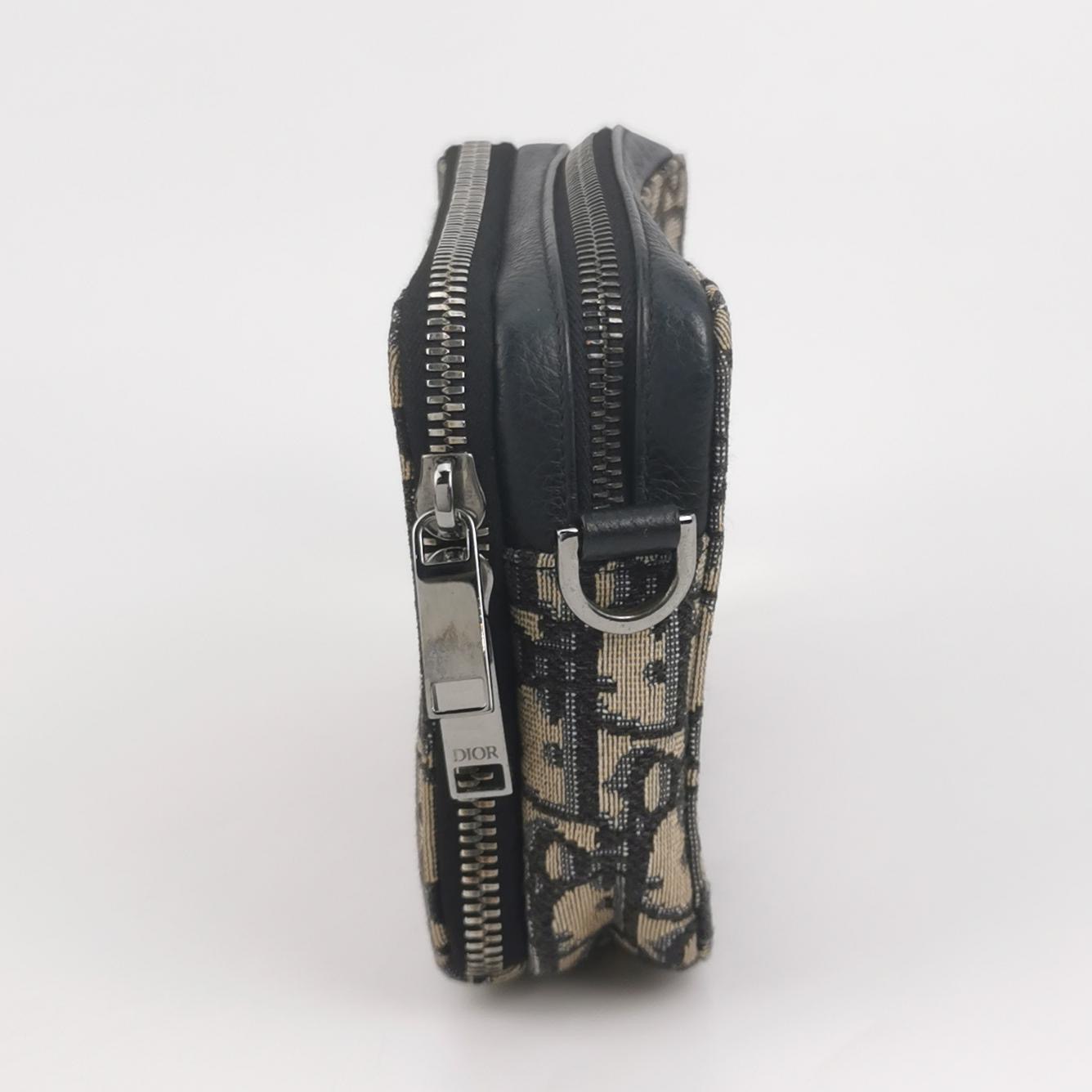Christian Dior Double Zip Crossbody Pouch Oblique Canvas — photo 3 of 14