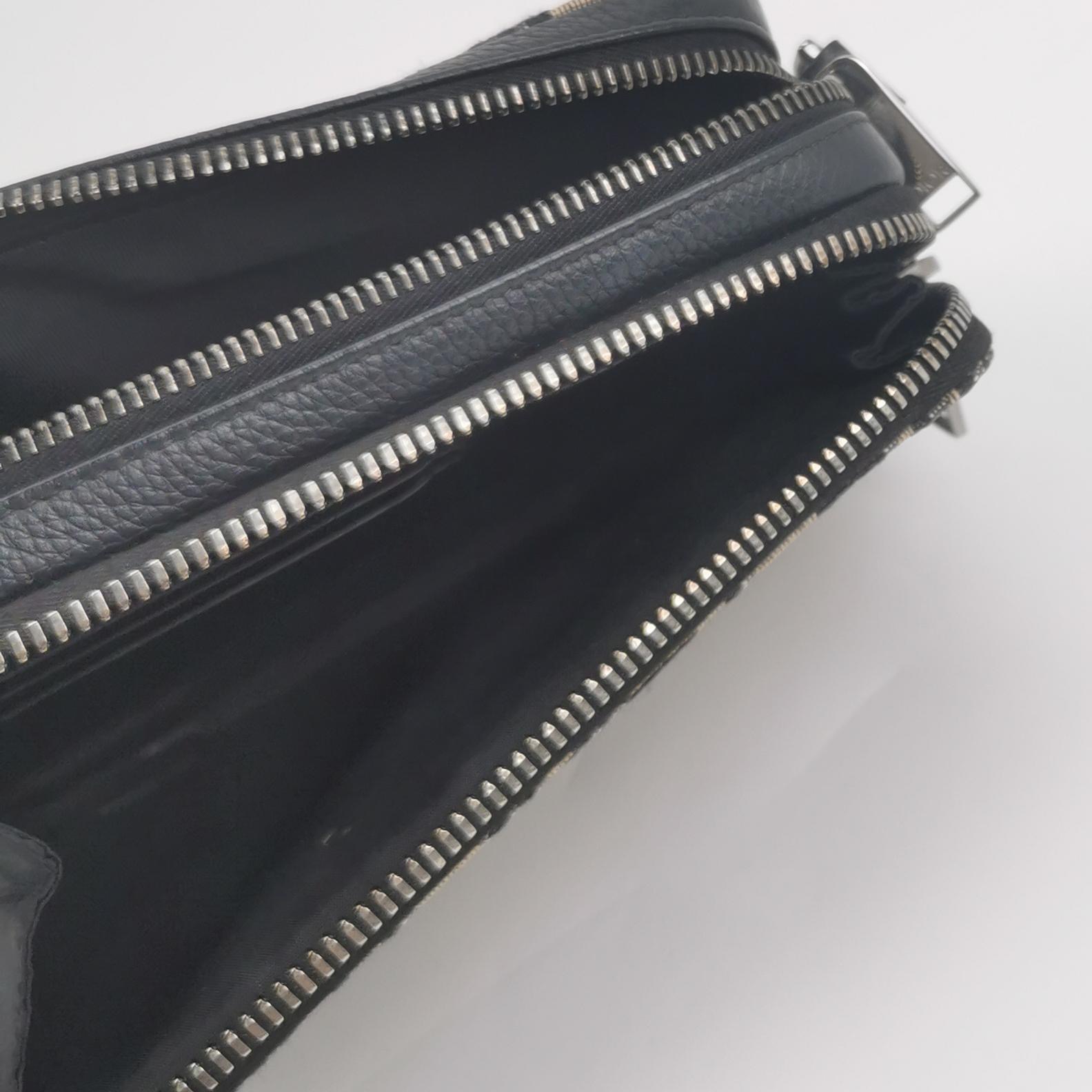 Christian Dior Double Zip Crossbody Pouch Oblique Canvas — photo 7 of 14