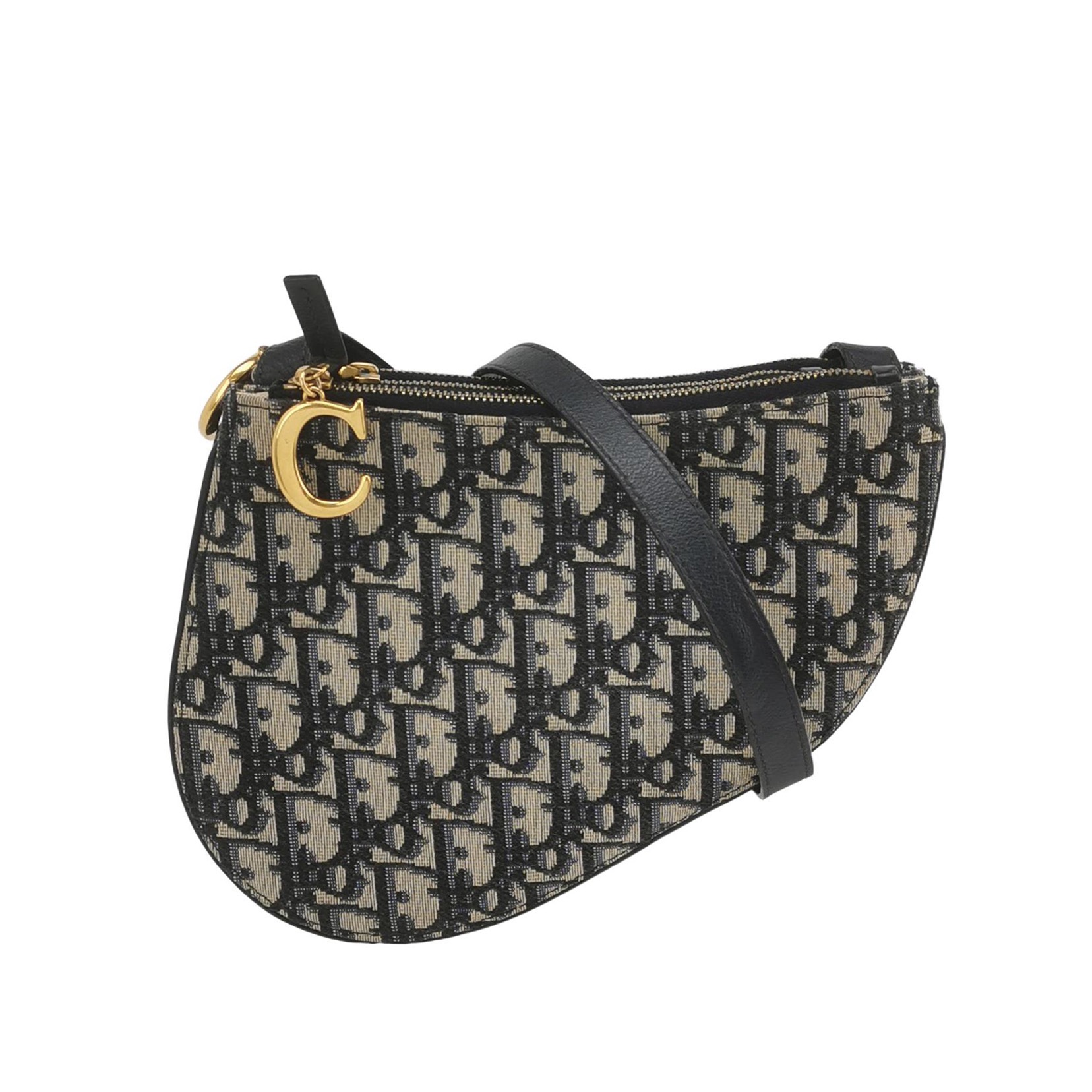 Christian Dior Saddle Triple Zip Crossbody Pouch Oblique Canvas — photo 1 of 14
