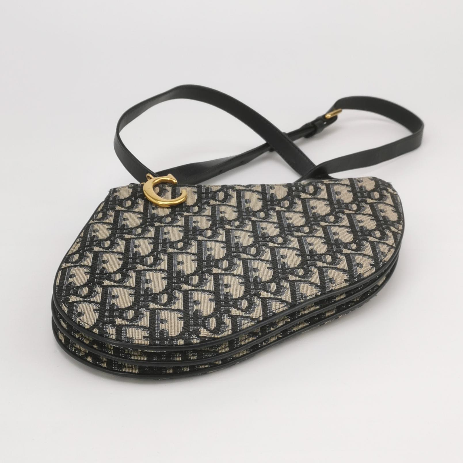 Christian Dior Saddle Triple Zip Crossbody Pouch Oblique Canvas — photo 6 of 14