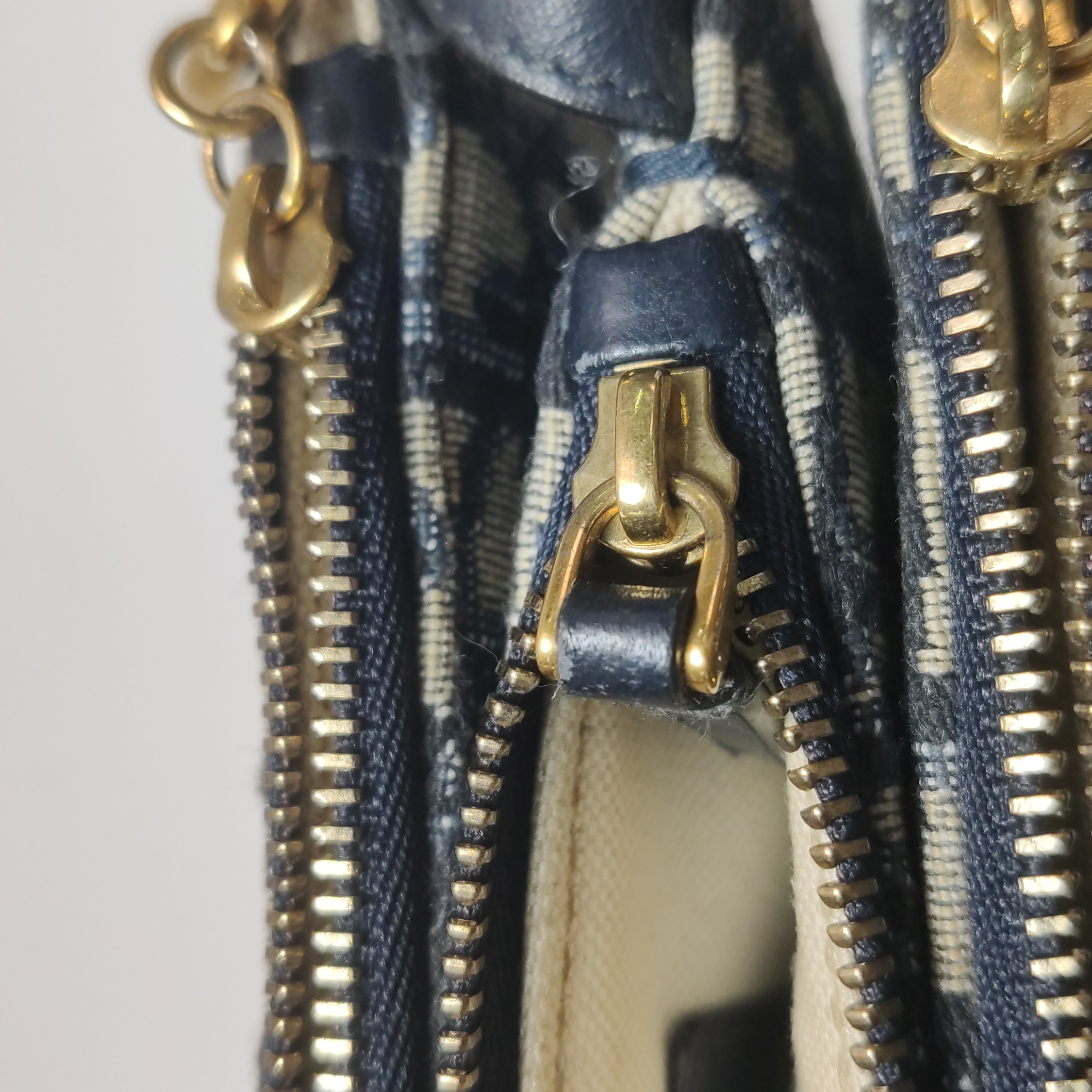 Christian Dior Saddle Triple Zip Crossbody Pouch Oblique Canvas — photo 10 of 14