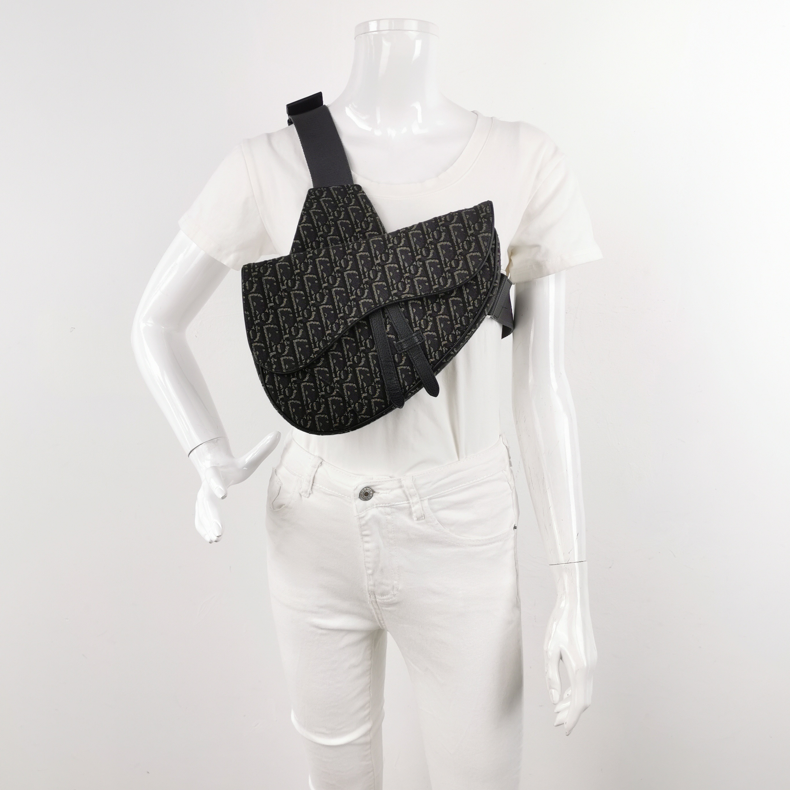 Christian Dior Saddle Crossbody Bag Oblique Canvas — alternate view
