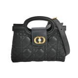 Christian Dior Jolie Top Handle Chain Bag Cannage Quilt Lambskin Mini — thumbnail 1