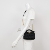 Christian Dior Jolie Top Handle Chain Bag Cannage Quilt Lambskin Mini — thumbnail 2