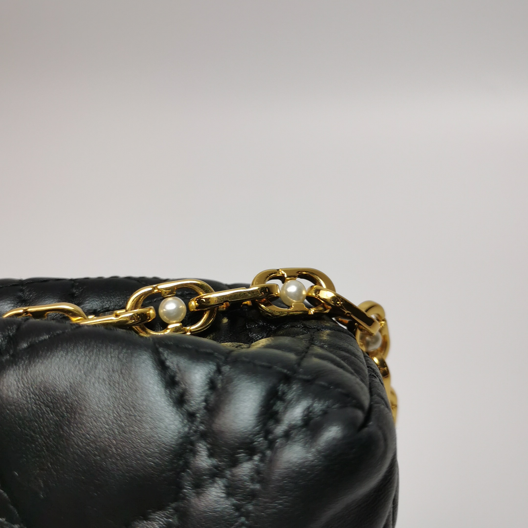 Christian Dior Jolie Top Handle Chain Bag Cannage Quilt Lambskin Mini — photo 13 of 15