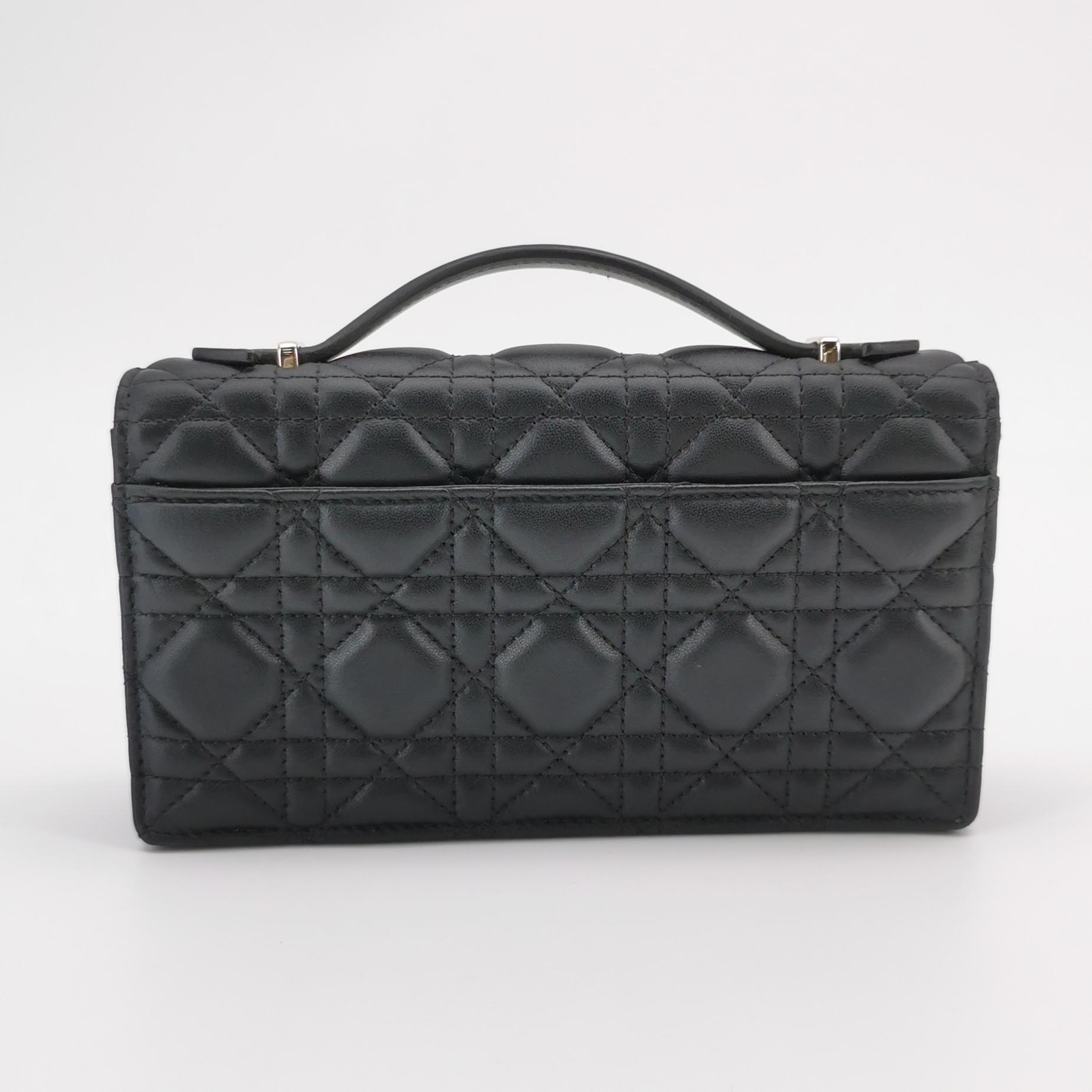 Christian Dior My Dior Top Handle Flap Bag Cannage Quilt Lambskin Mini — photo 5 of 14