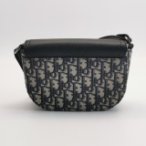 Christian Dior Saddle Buckle Flap Messenger Bag Oblique Canvas and Leather Mini — thumbnail 5