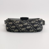 Christian Dior Saddle Buckle Flap Messenger Bag Oblique Canvas and Leather Mini — thumbnail 6