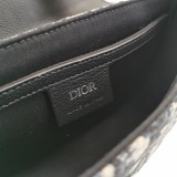 Christian Dior Saddle Buckle Flap Messenger Bag Oblique Canvas and Leather Mini — thumbnail 8
