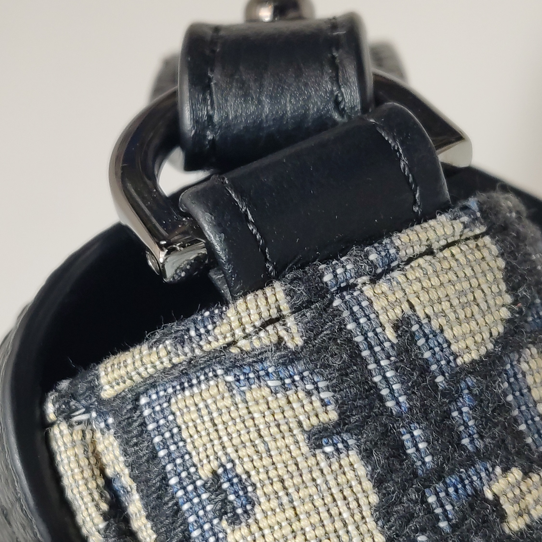 Christian Dior Saddle Buckle Flap Messenger Bag Oblique Canvas and Leather Mini — photo 10 of 13