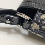 Christian Dior Saddle Buckle Flap Messenger Bag Oblique Canvas and Leather Mini — thumbnail 9
