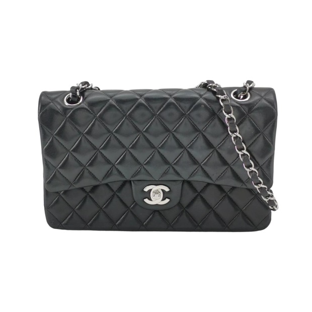 Chanel Classic Double Flap Bag Quilted Lambskin Medium — pre-owned, Vierlot