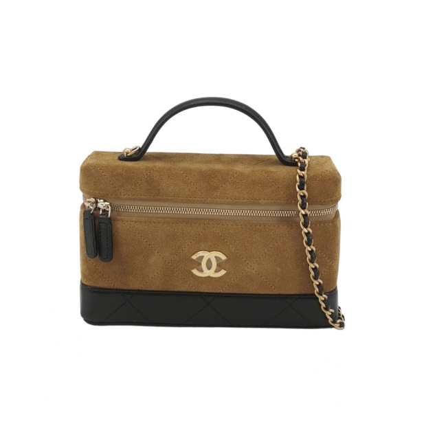 Chanel Zip Around Top Handle Jewelry Case Quilted Lambskin — pre-owned, Vierlot