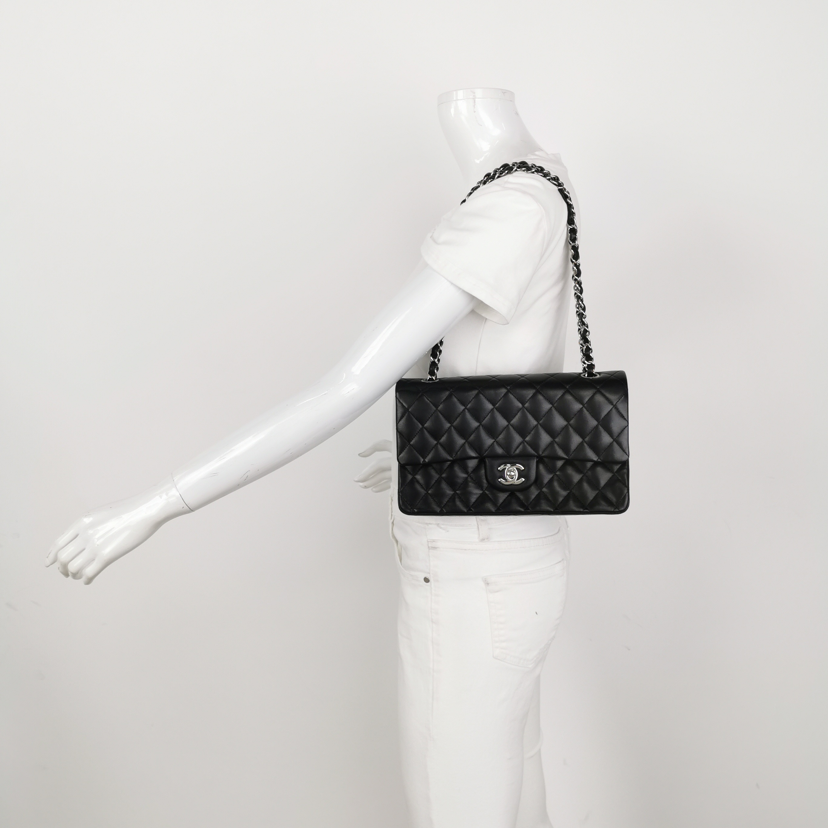 Chanel Classic Double Flap Bag Quilted Lambskin Medium — alternate view