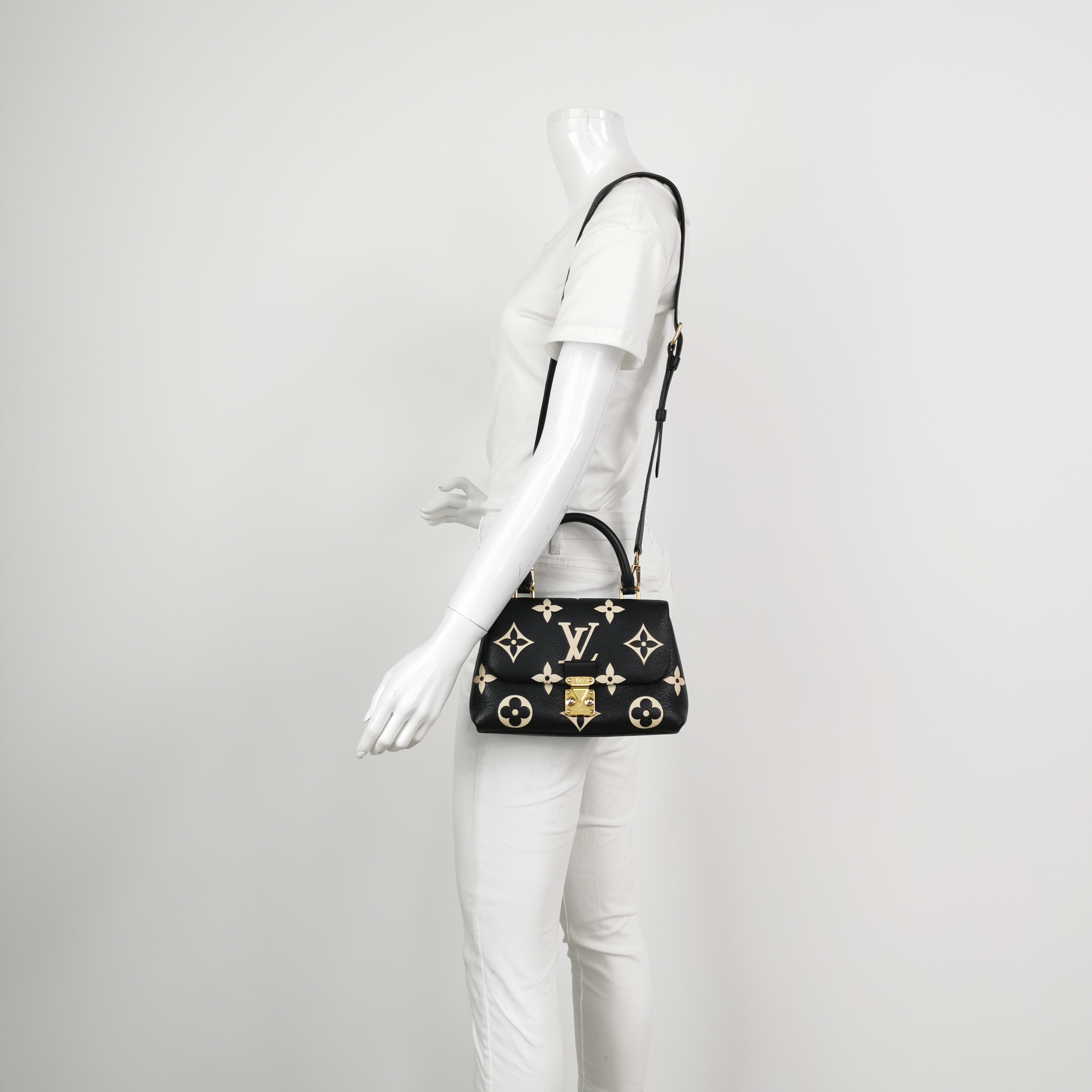 Louis Vuitton(LV) Madeleine Handbag Bicolor Monogram Empreinte Giant BB — alternate view